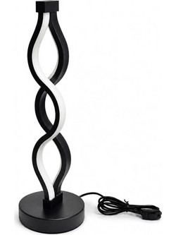 VenCore Heliora Black 2792-20009 - Μοντέρνο Επιτραπέζιο Φωτιστικό LED USB 8W 5 Volt Μαύρο Αλουμίνιο με Ρυθμιζόμενο CCT Λευκό - Η