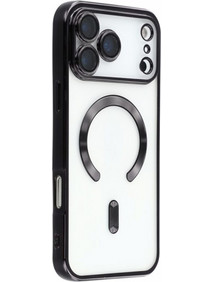 iS Mag Electro Back Cover Trans Black (iPhone 17 Pro Max / 18 Pro Max)