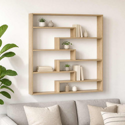 Ράφι Τοίχου Sonoma Δρυς 103 x 17 x 102 εκ. Επεξεργασμένο Ξύλο 8015018