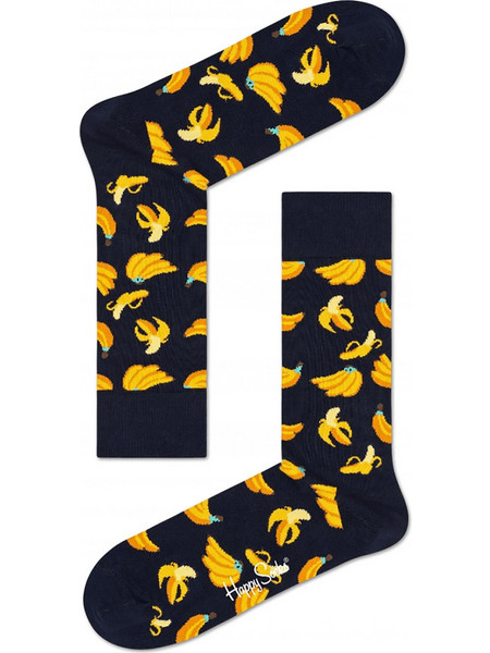 Happy Socks Banana Ανδρικές Κάλτσες Κίτρινες BAN01-6500