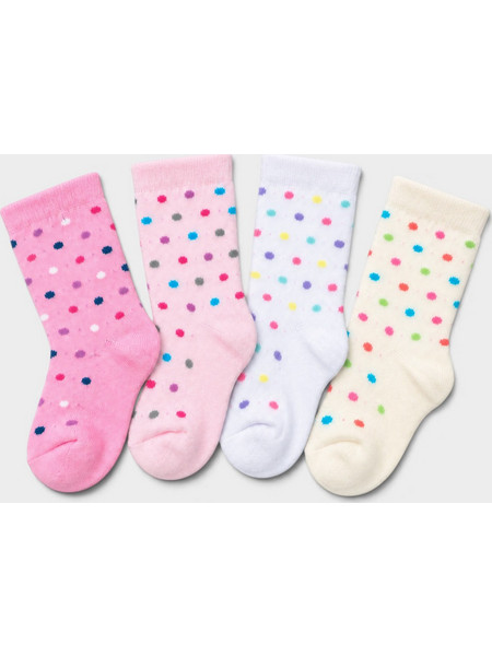 Design Baby Rainbow Dots Βρεφικές Κάλτσες 4 Τεμάχια DSNBB58-92-Πολύχρωμο
