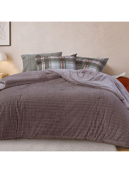 Nef-Nef Κουβερτοπάπλωμα Μονό 160x220 Elaisa Dark Grey