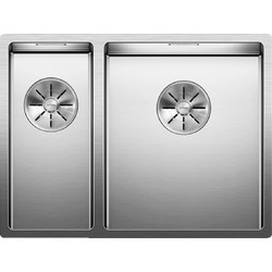 Blanco Claron 340/180-U Υποκαθήμενος Νεροχύτης Inox Σατινέ 58x44cm