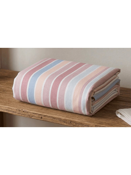 Bonsai Home Ζευγος Μαξιλαροθηκες 50Χ70 cm 160 TC Stripes Ροζέ-Λιλά
