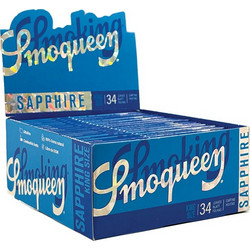 Smoking Χαρτάκια Smoqueen Sapphire Μπλε - King Size Slim 50τεμ