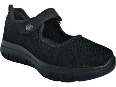Γυναικείο Αθλητικό Παπούτσι/sneaker. Mary Jane με λουράκι.Laura Azana LA24507ST Μαύρο