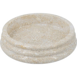 Artekko Marble Μπεζ Μαρμάρινο Μπολ (22x22x5)cm