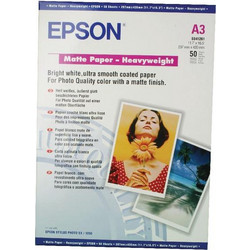 Heavyweight Paper Epson Matt A3 50Shts 167g