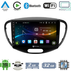 VenCore 3236-10007-0551B - Οθόνη Multimedia Android 15 9" 9109A MTK6762 Octa-Core 2GB/32GB IPS με Πρόσοψη, CarPlay, Android Auto και Υποστήριξη Κάμερας Οπισθοπορείας AHD για Hyundai i10 2008-2014 - Μα