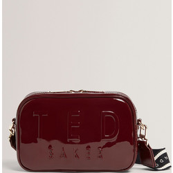 Ted Baker Γυναικείο Τσαντάκι Χιαστί Λουστρίνι Μπορντό με Ιμάντα 284897