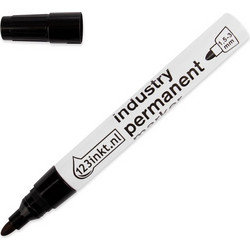 Ανεξίτηλος Μαρκαδόρος 123ink 3mm Black (9+1 ΔΩΡΟ)