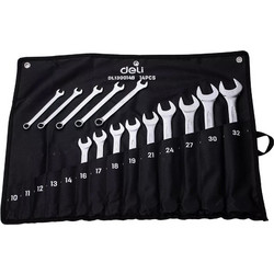 DELI σετ γερμανοπολύγωνα κλειδιά DL130014B, 10-32mm, 14τμχ