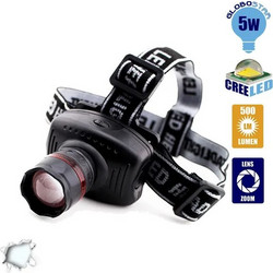 Globostar 06001 Φακός Κεφαλής Εργασίας Μπαταρίας Led IP44 500lm