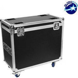 GLOBOSTAR Επαγγελματικό Flight Case Κινούμενης Ρομποτικής Κεφαλής LED MATRIX INFINITY ROTATE WASH 10 25x12W CREE LED 230V DMX512 RGBW
