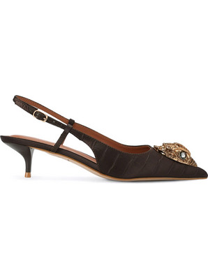Kurt Geiger Large Eagle Sling 40 Γόβες Slingback Σκούρες Καφέ 6137831689
