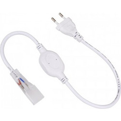 GLOBOSTAR(R) NEOVALE-A 70612 Μεταλλάκτης Τροφοδοσίας 6A 1380W AC 220-240V σε DC 220-240V για έως 100 Μέτρα Neon Flex LED Αδιάβροχο IP65 - Λευκό - Μ53 x Π3.5 x Υ1.5cm