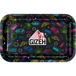 Gizeh Rolling Tray Δίσκος Comic Edition Μαύρο - Small (27x17cm)