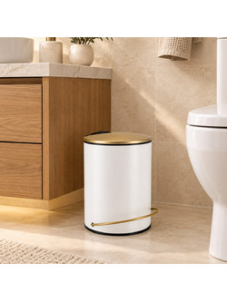 Κάδος Απορριμμάτων Μπάνιου (Φ22x24.5) T-D 3lt White 6580100