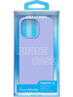 Vention Silicone MagSafe Back Cover Purple (iPhone 15 Pro Max)