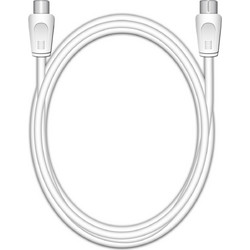 MediaRange Καλώδιο Κεραίας Coax Male to Coax Female 3m White MRCS163