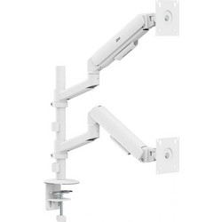 Ergo Office ER-692 Βάση Γραφείου για 2 Οθόνες έως 32" με Βραχίονα Λευκή ER-692 W