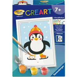 RAVENSBURGER ΖΩΓΡΑΦΙΚΗ ΜΕ ΑΡΙΘΜΟΥΣ MINI CREART ΠΙΓΚΟΥΙΝΟΣ (23168)