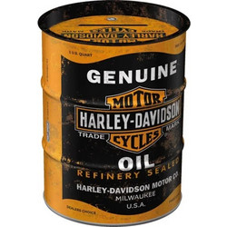 Nostalgic Μεταλλικός Κουμπαράς Oil Barrel Harley Davidson Genuine Oil