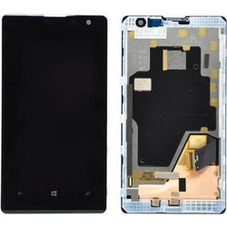 Nokia Οθόνη με Μηχανισμό Αφής και Πλαίσιο για Lumia 1020 (Μαύρο)
