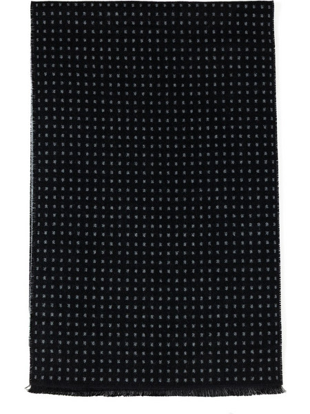 THE BOSTONIANS ΚΑΣΚΟΛ DOBBY DOUBLE FACE ΜΟΝΟΧΡΩΜΟ 3SC353102-BLACK Black
