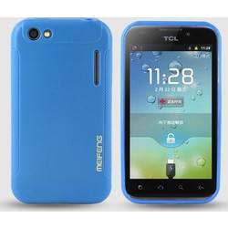Θήκη Σιλικόνης για Alcatel One Touch (OT-995) Μπλέ (OEM)
