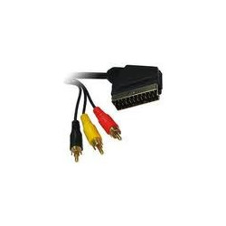 Καλωδίωση SCART σε 3RCA αρσενικό 1,5m LEC-KPO2716-1,5