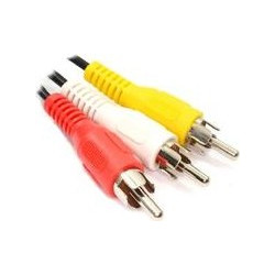CRCA 35 Καλώδιο composite 3 RCA σε 3 RCA αρσενικά 5μ