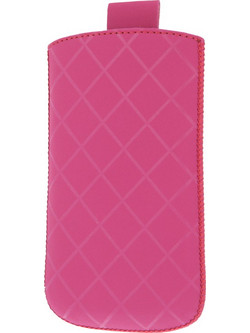 Θήκη Valenta Δερμάτινη (Size 14 - Medium) σε Ρόζ