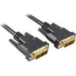 SHARKOON AUDIO / VIDEO MONITOR CABLE DVI-D- DVI-D BLACK, 5 METERS, SINGLE LINK, 18 + 1, BULK