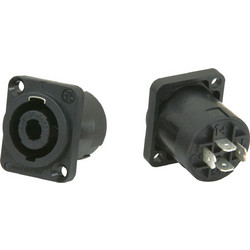 Speakon θυληκό για σασί 4 PIN.Άριστη ποιότητα. MOQ 5. TSC003