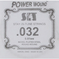 Sit Power Wound Χορδή Ηλεκτρικής Κιθάρας Nickel Plated Steel 32" Custom Light Tension