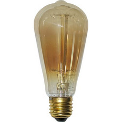 ΛΑΜΠΑ EDISON ΑΒΟΚΑΝΤΟ 40W ΝΤΙΜΑΡΙΖΟΜΕΝΗ (DIMMABLE) ΔΙΑΚΟΣΜΗΤΙΚΗ ΝΗΜΑΤΟΣ ST64 ΠΑΛΙΟΥ ΤΥΠΟΥ E27 230V