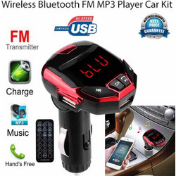 FM Transmitter Bluetooth αυτοκινήτου Car με κιτ ανοιχτής συνομιλίας - Αντάπτορας μουσικής δέχεται κάρτα sd για μουσική - Διαθέτει usb stick για μουσική - Usb για φόρτιση - Είσοδο για ακουστικά