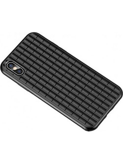 Θήκη iphone XS MAX iPaky Waffle Flexible Cover TPU Σιλικόνης - 4604 - Μαύρο - ΟΕΜ