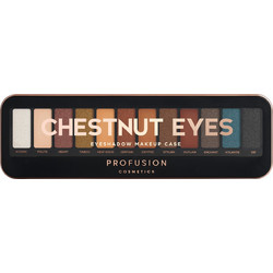 Profusion Pro Makeup Case Chestnut Eyes Παλέτα Σκιών 12gr