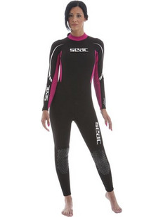 Seac Sub Relax Black/Pink Γυναικεία Ολόσωμη Στολή Κατάδυσης Neoprene για Αυτόνομη Κατάδυση 2.2mm