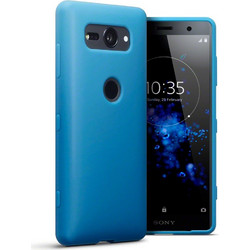 Terrapin Slim Fit Silicone Case Light Blue Matte (Xperia XZ2 Compact)