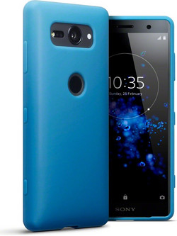 Terrapin Slim Fit Silicone Case Light Blue Matte (Xperia XZ2 Compact)