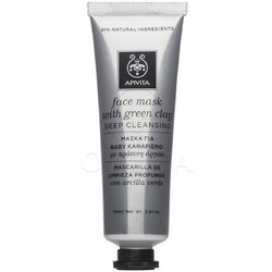 Apivita Deep Cleansing Green Clay Κρεμώδης Μάσκα Προσώπου με Άργιλο 50ml