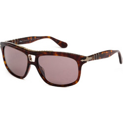 Persol 3009S 24/4P Ανδρικά Γυαλιά Ηλίου Aviator Κοκάλινα Ταρταρούγα με Ροζ Polarized Φακό