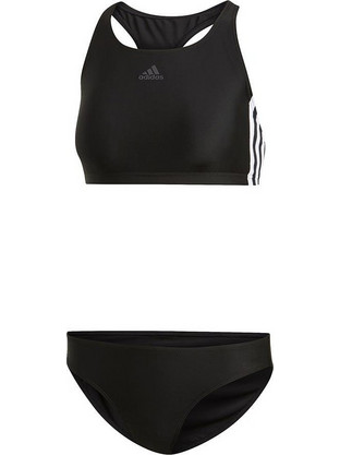 Adidas Αθλητικό Γυναικείο Μαγιό Bikini Set Μαύρο 3-Stripes DQ3315