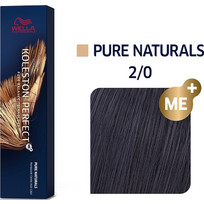 Wella Koleston Perfect Me+ Pure Naturals 2/0 Μαύρο Φυσικό Μόνιμη Βαφή Μαλλιών 60ml