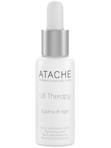 Atache Lift Therapy Night Αντιγηραντικό Ενυδατικό Serum Προσώπου με Υαλουρονικό & Πεπτίδια 30ml