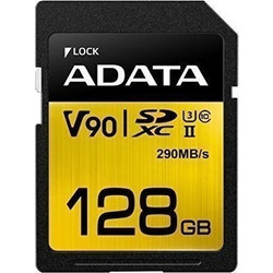 Adata Premier One SDXC 128GB Class 10 U3 V90 UHS-II 290MB/s