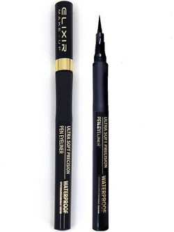 Elixir Ultra Soft Precision Black Αδιάβροχο Στυλό Eyeliner